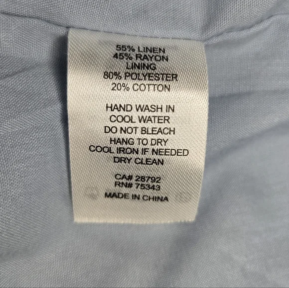 Blue Corset Style Floral Long Sleeve Crop Top - Women's Medium - Picture 9 of 9